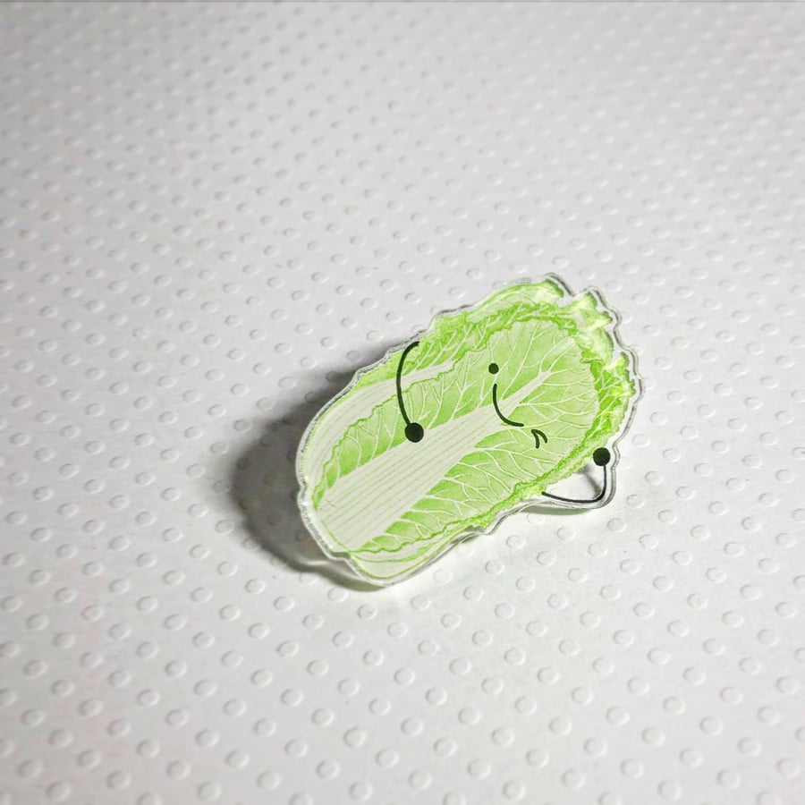 Image of relaxing napa acrylic pin