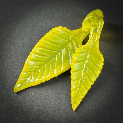 Image of Lemon Lime Double Leaf Pendant