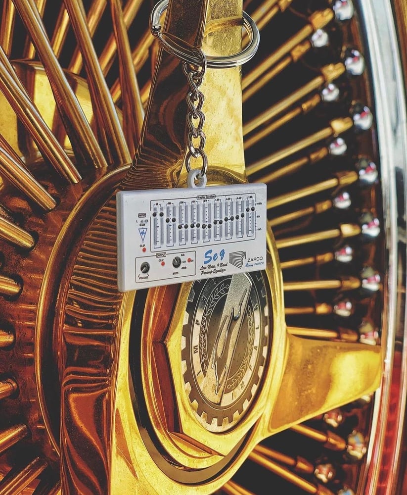 Image of Zapco key chain in white