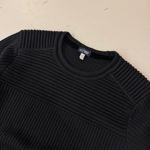 Image of 2000s Armani Jeans Ribbed Sweatshirt, Size medium