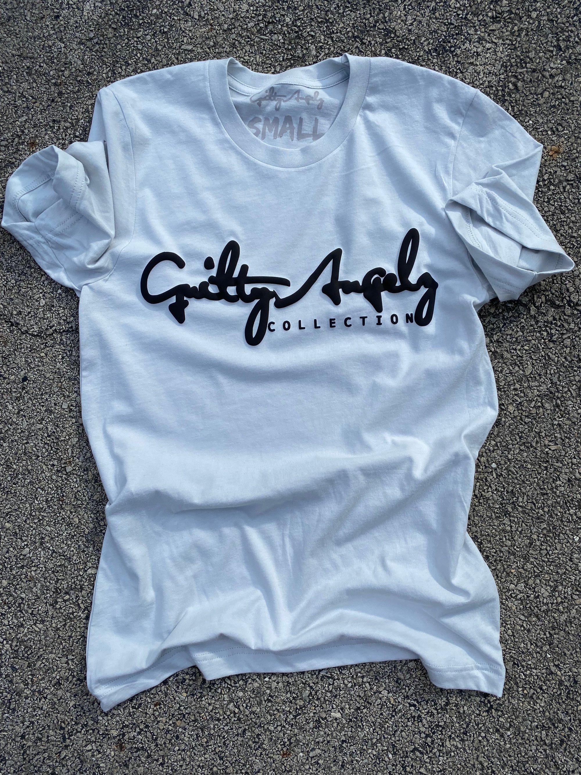 Image of Guilty Angelz signature t shirt (silver/black)