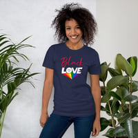 Image 3 of Black Love Rainbow Tee