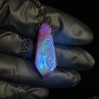 Image 1 of Crystal Pendant 3 - UV Psychedelic Pink