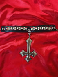 Image 3 of Unholy Lust Leather Choker