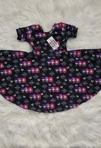 Image 1 of Kpop demon hunters dress and bow short sleeve 