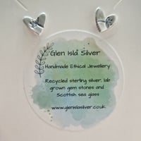 Image 3 of Heart Stud Earrings 