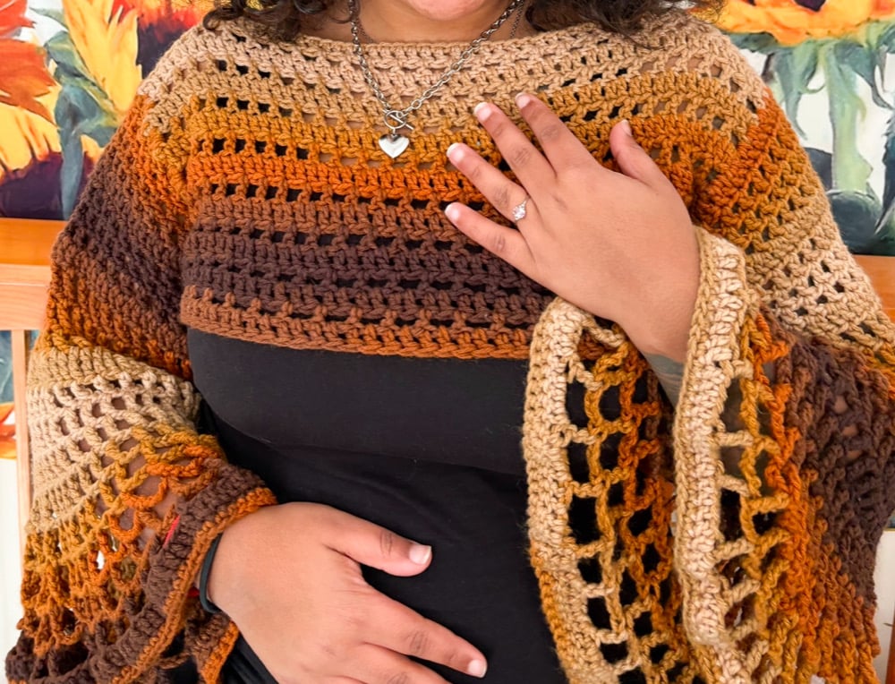 Image of Brown Ombré Shrug