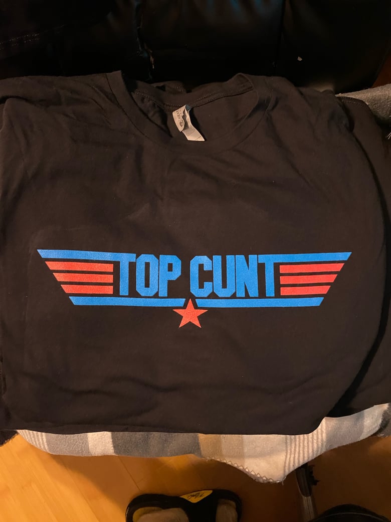 Image of Black Top Cunt Tee Shirt free shipping