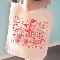 Image 2 of Magical Snail Tote Bag