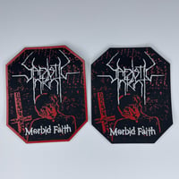 Image 2 of Sadistic Intent - Morbid Faith Embroidery On Carved Faux Leather