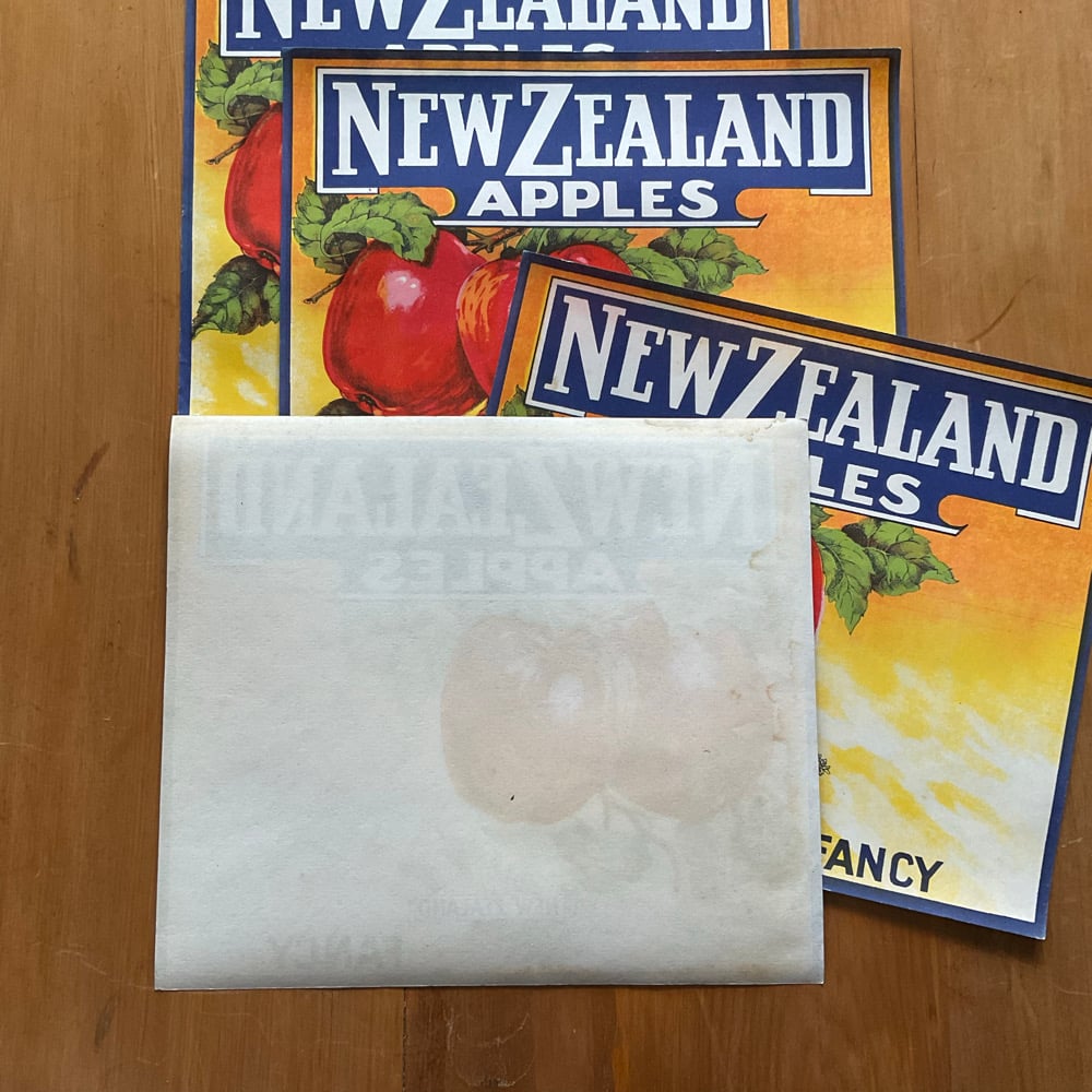 Image of Apple Crate Labels (4 pieces)