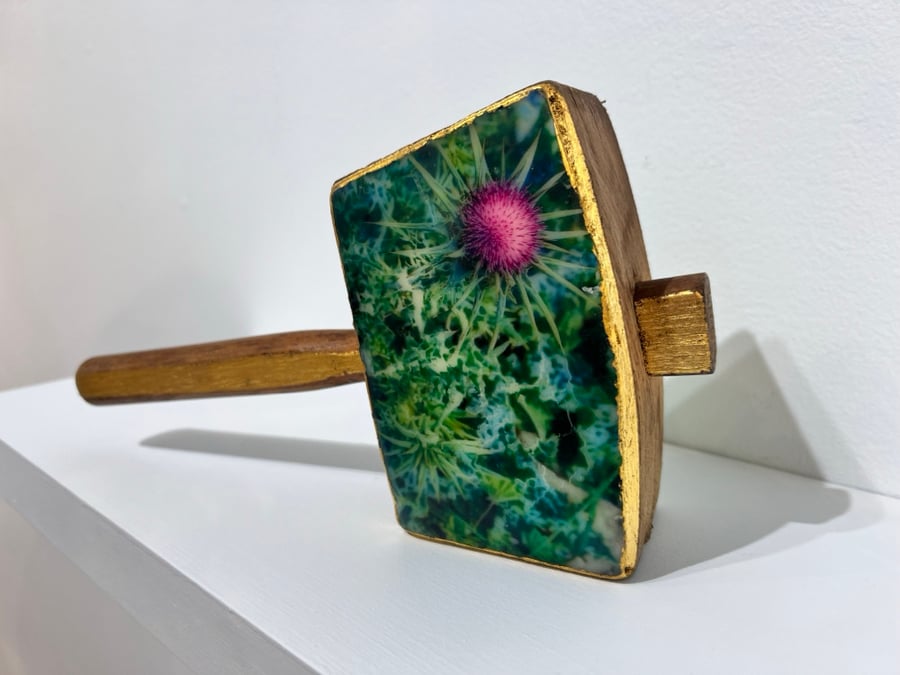 Image of Purple Thistle Mallet- Liz Barick Fall