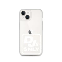 Image 2 of White Logo iPhone DJs ONLY Case