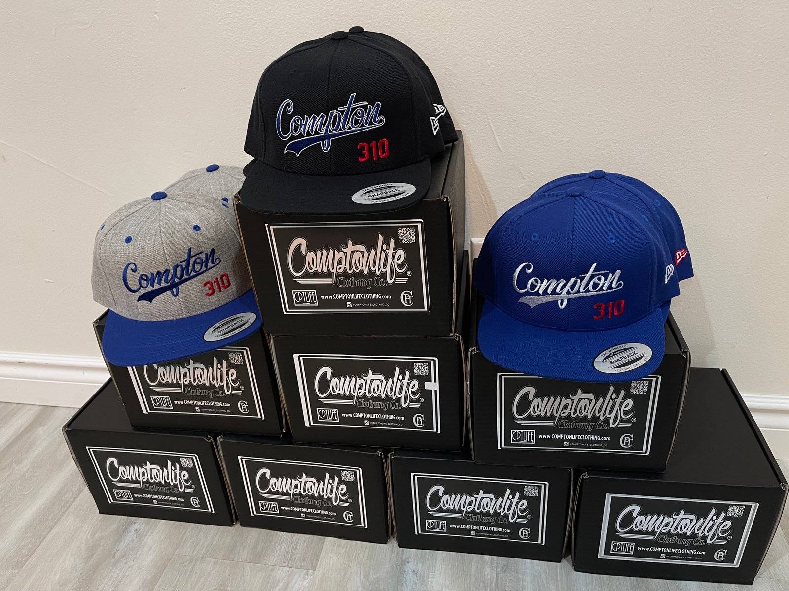 Blue cheap compton hat