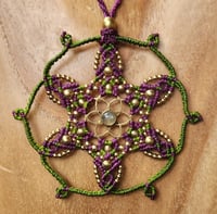 Image 1 of Labradorite Seed of Life  Mandala