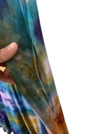 Image 5 of XXL Knit Pocket Tank Dress in Earthy Rainbow Ice Dye