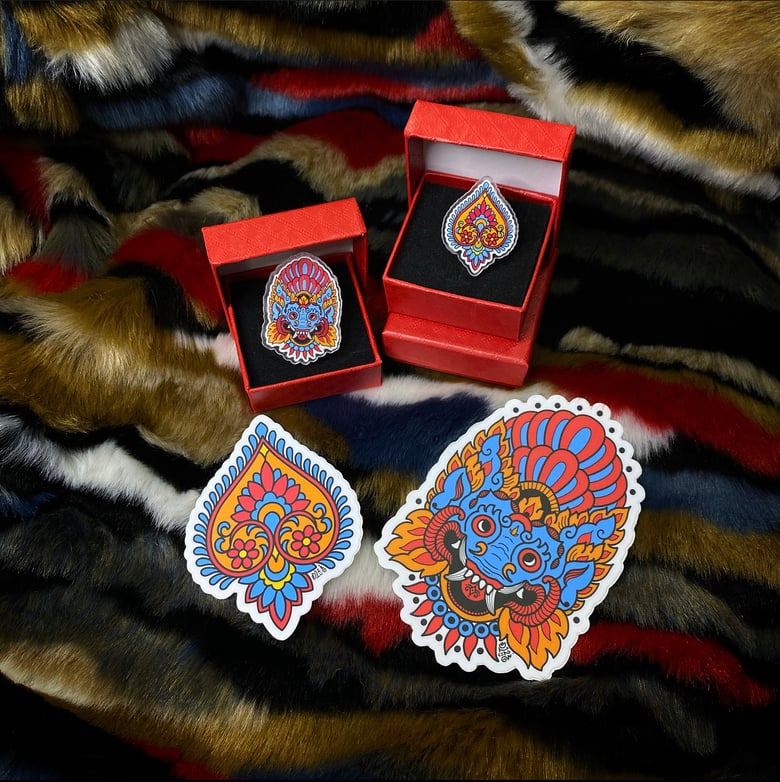 Image of Barong and ornate pin bundle (plus stickers!) 