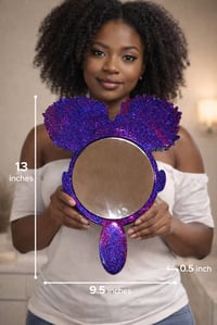 Image 5 of  Afro Puff Girl Wall/ Hand Mirror 