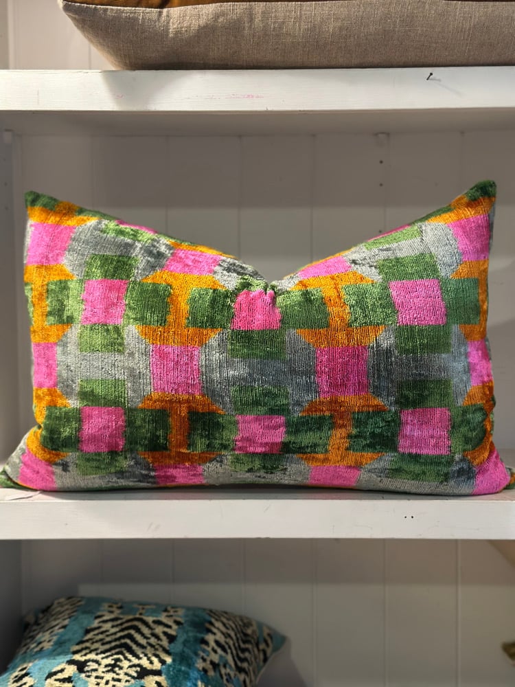 Image of Neon Geometric  Cushion