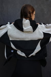 Image 5 of KILA Bomber Jacket,  black & white
