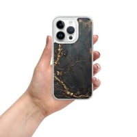 Image 23 of Gold and Black Tattered Texture Gnarled Roots Goth Inspired Clear Case for iPhone®