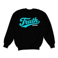“Team Truth” Crewneck | Black/Turquoise 