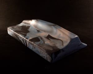 Image of Wired Ramps Quarter Ledge Edge (Dark Grey, White and Blue)