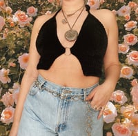 Image 1 of Velvet O-Ring Monarch Top