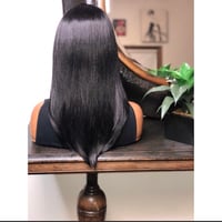 Image 3 of ONYX| LONG STRAIGHT DEEP T PART LACE FRONT WIG 