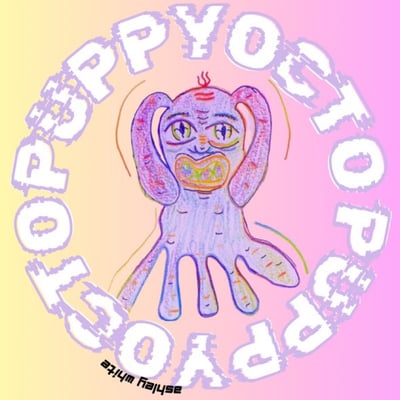 Image of Puppy octo sticker 