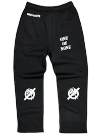 Image 1 of SWEATPANTS V3 - BLACK/WHITE