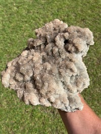 Image 2 of Smoky Champagne Druzy Quartz & Chalcopyrite Statement Cluster| #3075