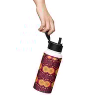 Image 2 of Stainless steel water bottle with a straw lid