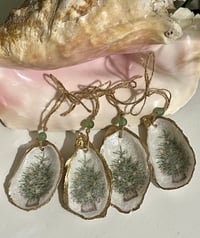 Image 2 of Christmas Tree Mini Oyster Shell Ornament