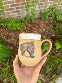 Image 2 of Handpainted Horse Head mug