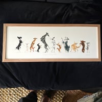 Image 3 of Eleven Dancing Dogs - 70x25cm Giclee Print