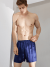  NAVY SILK BOXERS