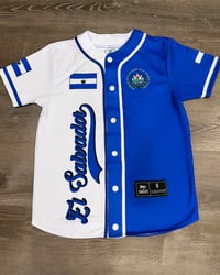 Image 1 of Azul y Blanco baseball jersey 
