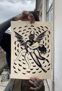 Image 2 of Print flying demon A3
