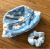 sustainable reversible fluffy daisy hat  