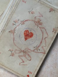 Image 3 of Ancien jeu à enseignes allemandes, tamponné sur l’as de coeur, XIXème siècle. 