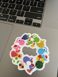 Image 2 of Yoshi Clear Vinyl Sticker