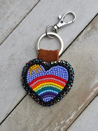 Image 1 of Sky Rainbow Keychain Bag charm