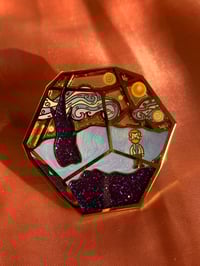 Image 1 of Van Gogh Terrarium Enamel Pin