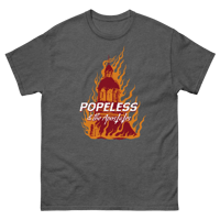 Image 3 of POPELESS & THE APOSTATES - BURN T-SHIRT