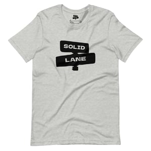 Image of Black Solid Lane Logo T-Shirt