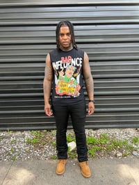 Image 1 of BAD INFLUENCE TEE BLACK