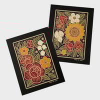 Color Floral Print Set