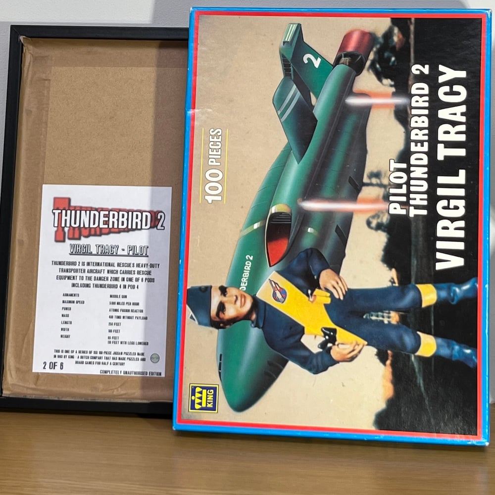 Thunderbirds - Virgil Tracy and Thunderbird 2, 100-piece Jigsaw by King.  