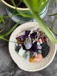 Image 1 of Violet Agate Car Mirror Hanging